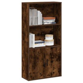Estantería madera de ingeniería roble ahumado 60x24x120 cm en Librerías y estanterías | Comprar online en Foro24