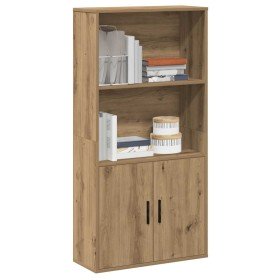Estantería de madera de ingeniería roble artisan 60x24x120 cm en Librerías y estanterías | Comprar online en Foro24