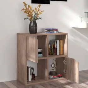 Sonoma oak gray engineered wood shelf 60x27.5x88 cm by vidaXL, Bookcases and shelves - Ref: Foro24-338170, Price: 44,44 €, Di...