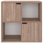 Estantería madera de ingeniería gris sonoma roble 60x27,5x88 cm