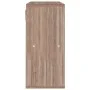 Regal aus technischem Holz in Sonoma-Eiche, grau, 60 x 27,5 x 88 cm von vidaXL, Bücherregale und Regale - Ref: Foro24-338170,...
