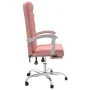 Silla de oficina reclinable cuero sintético rosa de vidaXL, Sillas de oficina - Ref: Foro24-349657, Precio: 112,97 €, Descuen...