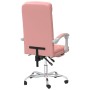 Silla de oficina reclinable cuero sintético rosa de vidaXL, Sillas de oficina - Ref: Foro24-349657, Precio: 118,53 €