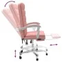 Silla de oficina reclinable cuero sintético rosa de vidaXL, Sillas de oficina - Ref: Foro24-349657, Precio: 112,97 €, Descuen...
