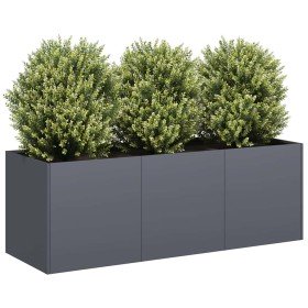 Jardinera antracita 120x40x40 cm acero laminado en frío en Maceteros y jardineras | Comprar online en Foro24