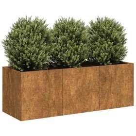 Jardinera oxidada 120x40x40 cm acero corten en Maceteros y jardineras | Comprar online en Foro24