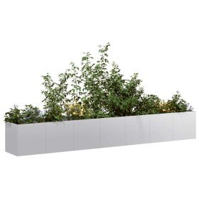 Jardinera 280x40x40 cm de acero galvanizado en Maceteros y jardineras | Comprar online en Foro24