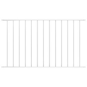Panel de valla de acero con recubrimiento en polvo, 1,7 x 1,25 m, blanco Panel de valla de acero con recubrimiento en polvo, 1,7 x 1,25