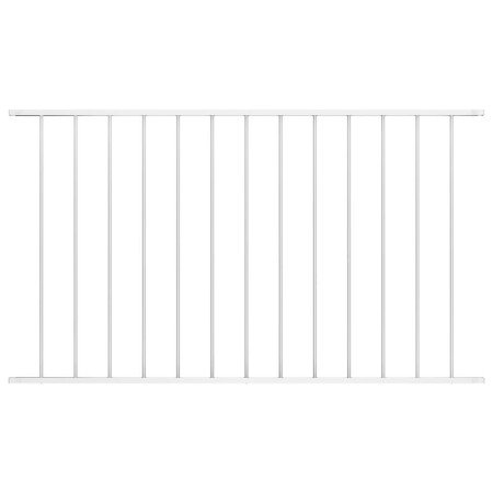 Panel de valla de acero con recubrimiento en polvo, 1,63 x 1,25 m, blanco en Paneles de vallas | Comprar online en Foro24