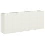 Jardinera de acero laminado en frío blanco 200x40x80 cm