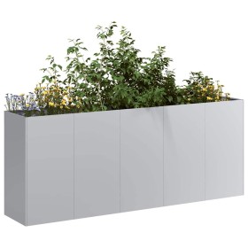 Jardinera 200x40x80 cm de acero galvanizado en Maceteros y jardineras | Comprar online en Foro24
