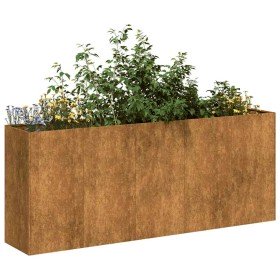 Jardinera oxidada 200x40x80 cm acero corten en Maceteros y jardineras | Comprar online en Foro24