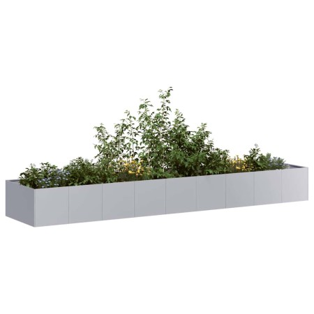 Jardinera de acero galvanizado 360x80x40 cm en Maceteros y jardineras | Comprar online en Foro24