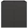Jardinera acero negro 80x80x80 cm