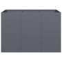 Jardinera acero gris antracita 120x80x80 cm