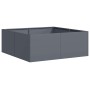 Jardinera acero gris antracita 80x80x30 cm