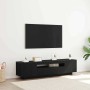Gabinete de TV Negro 160 x 35 x 40 cm Madera contrachapada