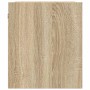 Mesillas de noche de pared 2 uds roble Sonoma 38x34x40 cm
