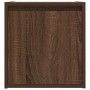 Mesillas de noche de pared 2 uds roble marrón 38x34x40 cm
