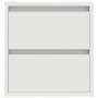 Mesillas de noche de pared 2 uds blanco 38x34x40 cm