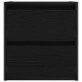 Mesilla de noche de pared roble negro 38x34x40 cm