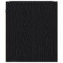 Mesilla de noche de pared roble negro 38x34x40 cm