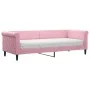 Sofa bed with pink velvet mattress 80x200 cm by vidaXL, Beds and slatted bases - Ref: Foro24-3197743, Price: 312,68 €, Discou...