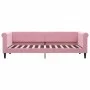 Sofa bed with pink velvet mattress 80x200 cm by vidaXL, Beds and slatted bases - Ref: Foro24-3197743, Price: 312,68 €, Discou...