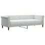 Sofa bed with light gray velvet mattress 80x200 cm by vidaXL, Beds and slatted bases - Ref: Foro24-3197740, Price: 308,07 €, ...