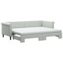 Sofá cama nido con colchón terciopelo gris claro 80x200 cm de vidaXL, Camas y somieres - Ref: Foro24-3197788, Precio: 429,10 ...