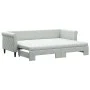 Trundle sofa bed with light gray velvet mattress 80x200 cm by vidaXL, Beds and slatted bases - Ref: Foro24-3197788, Price: 41...