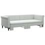 Sofá cama nido con colchón terciopelo gris claro 80x200 cm de vidaXL, Camas y somieres - Ref: Foro24-3197788, Precio: 429,10 ...
