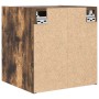 Mesilla de noche de pared roble ahumado 38x34x40 cm