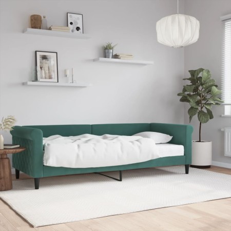 Schlafsofa mit dunkelgrüner Samtmatratze 80x200 cm von vidaXL, Betten und Lattenroste - Ref: Foro24-3197742, Preis: 320,27 €,...