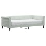 Sofa bed with light gray velvet mattress 100x200 cm by vidaXL, Beds and slatted bases - Ref: Foro24-3197754, Price: 344,12 €,...