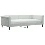 Sofa bed with light gray velvet mattress 100x200 cm by vidaXL, Beds and slatted bases - Ref: Foro24-3197754, Price: 374,58 €,...