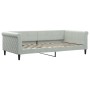 Sofa bed with light gray velvet mattress 100x200 cm by vidaXL, Beds and slatted bases - Ref: Foro24-3197754, Price: 344,12 €,...