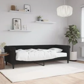 Sofa bed with black velvet mattress 80x200 cm by vidaXL, Beds and slatted bases - Ref: Foro24-3197744, Price: 312,10 €, Disco...