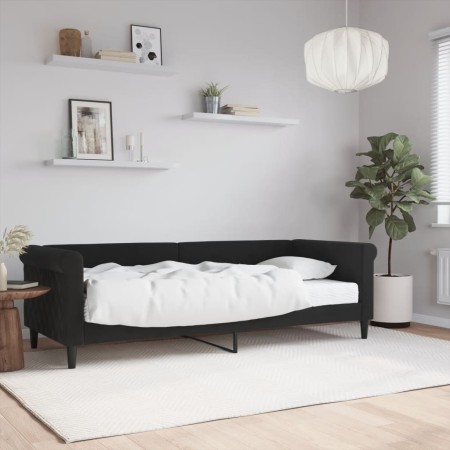 Schlafsofa mit schwarzer Samtmatratze 80x200 cm von vidaXL, Betten und Lattenroste - Ref: Foro24-3197744, Preis: 317,54 €, Ra...