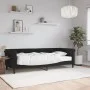 Sofá cama con colchón terciopelo negro 80x200 cm de vidaXL, Camas y somieres - Ref: Foro24-3197744, Precio: 312,07 €, Descuen...