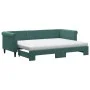 Trundle sofa bed with dark green velvet mattress 80x200 cm by vidaXL, Beds and slatted bases - Ref: Foro24-3197790, Price: 42...