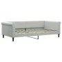 Sofá cama nido con colchón terciopelo gris claro 100x200 cm de vidaXL, Camas y somieres - Ref: Foro24-3197802, Precio: 430,37...