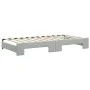 Trundle sofa bed with light gray velvet mattress 100x200 cm by vidaXL, Beds and slatted bases - Ref: Foro24-3197802, Price: 4...