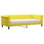 Schlafsofa mit gelber Samtmatratze 90x200 cm von vidaXL, Betten und Lattenroste - Ref: Foro24-3197752, Preis: 327,35 €, Rabat...