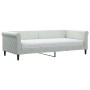 Sofá cama con colchón terciopelo gris claro 90x200 cm de vidaXL, Camas y somieres - Ref: Foro24-3197747, Precio: 322,79 €