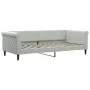 Sofa bed with light gray velvet mattress 90x200 cm by vidaXL, Beds and slatted bases - Ref: Foro24-3197747, Price: 330,50 €, ...