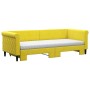 Sofá cama nido con cajones terciopelo amarillo 80x200 cm de vidaXL, Camas y somieres - Ref: Foro24-3197793, Precio: 410,61 €,...