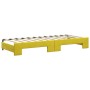Sofá cama nido con cajones terciopelo amarillo 80x200 cm de vidaXL, Camas y somieres - Ref: Foro24-3197793, Precio: 410,61 €,...