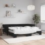 Sofá cama nido con colchón terciopelo negro 90x200 cm de vidaXL, Camas y somieres - Ref: Foro24-3197799, Precio: 444,57 €
