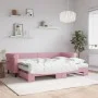 Sofá cama nido con colchón terciopelo rosa 80x200 cm de vidaXL, Camas y somieres - Ref: Foro24-3197791, Precio: 429,15 €, Des...